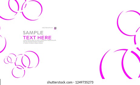 Abstract background with circles. Vector illustration.