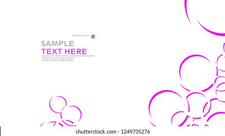 Abstract background with circles. Vector illustration.