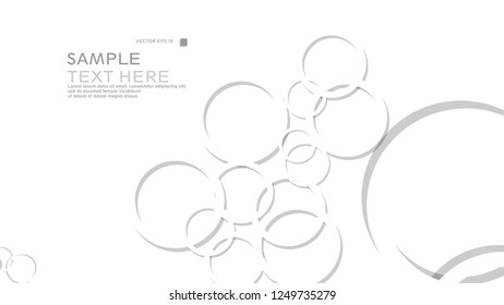Abstract background with circles. Vector illustration.