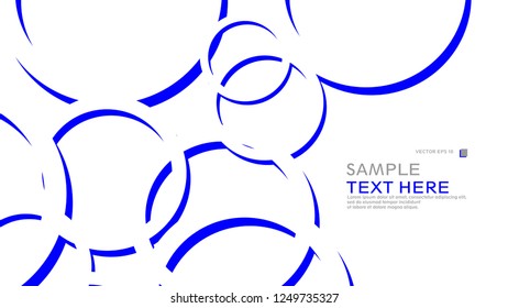 Abstract background with circles. Vector illustration.