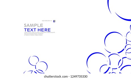 Abstract background with circles. Vector illustration.