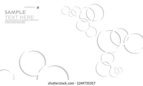 Abstract background with circles. Vector illustration.