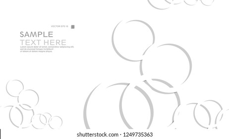 Abstract background with circles. Vector illustration.