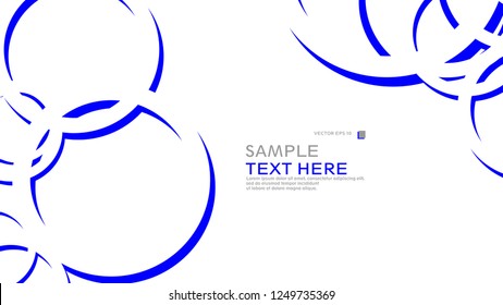 Abstract background with circles. Vector illustration.
