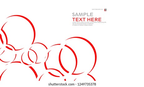 Abstract background with circles. Vector illustration.