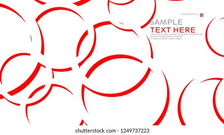 Abstract background with circles. Vector illustration.