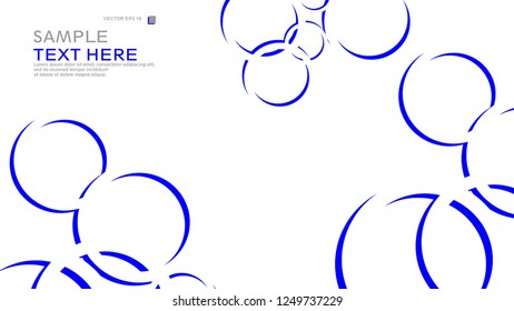 Abstract background with circles. Vector illustration.