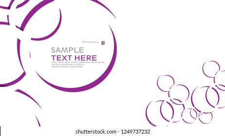 Abstract background with circles. Vector illustration.