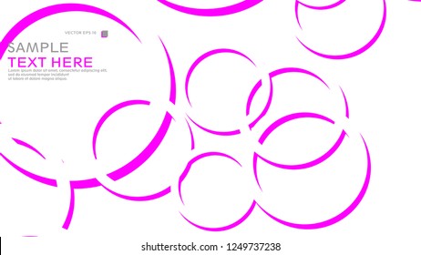 Abstract background with circles. Vector illustration.