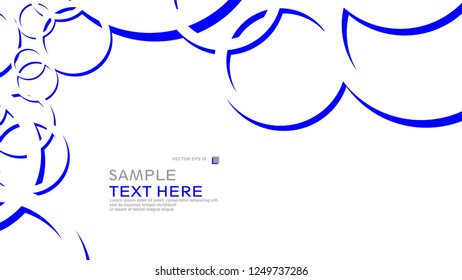 Abstract background with circles. Vector illustration.