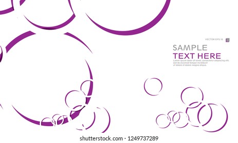 Abstract background with circles. Vector illustration.