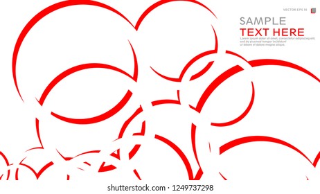 Abstract background with circles. Vector illustration.
