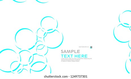 Abstract background with circles. Vector illustration.