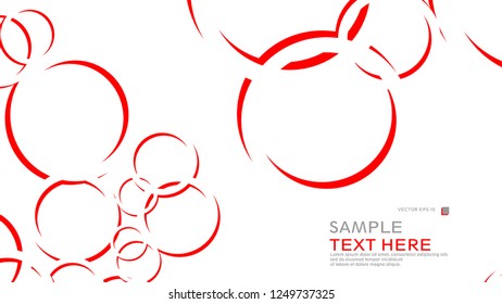 Abstract background with circles. Vector illustration.