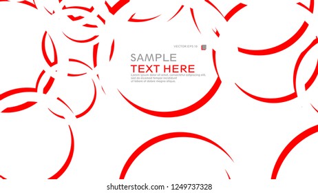 Abstract background with circles. Vector illustration.