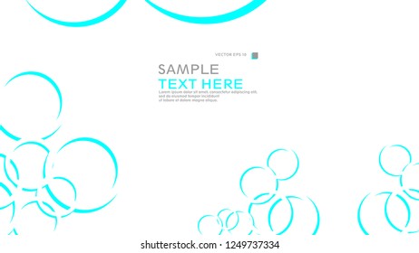 Abstract background with circles. Vector illustration.