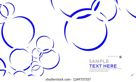 Abstract background with circles. Vector illustration.