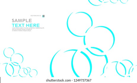 Abstract background with circles. Vector illustration.