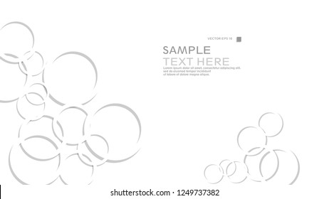 Abstract background with circles. Vector illustration.