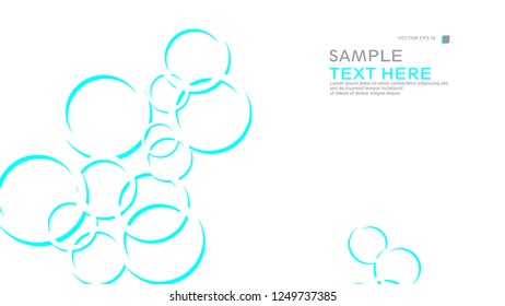 Abstract background with circles. Vector illustration.