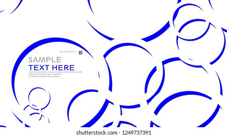 Abstract background with circles. Vector illustration.