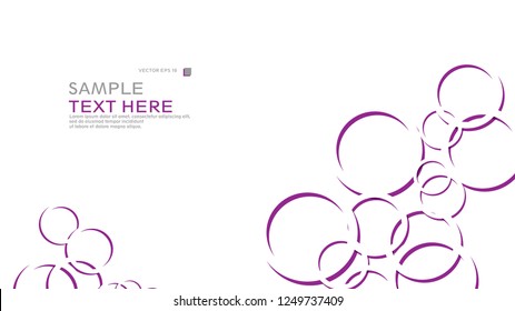 Abstract background with circles. Vector illustration.