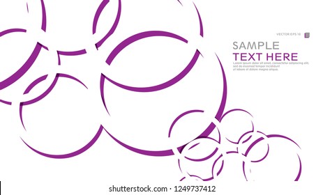 Abstract background with circles. Vector illustration.