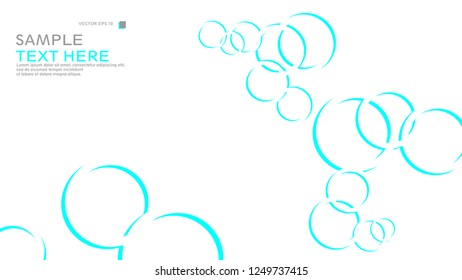 Abstract background with circles. Vector illustration.