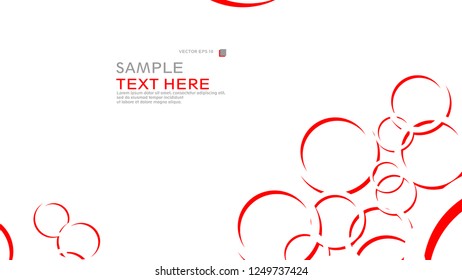 Abstract background with circles. Vector illustration.