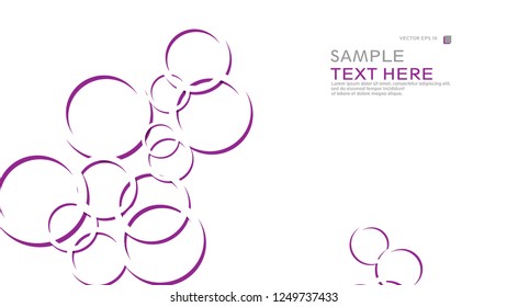 Abstract background with circles. Vector illustration.