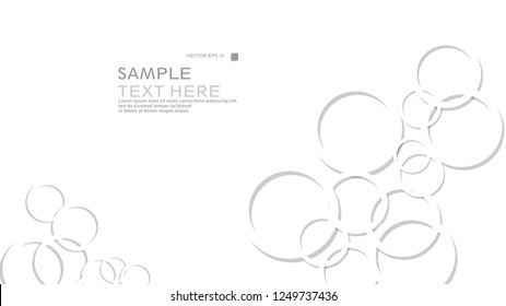 Abstract background with circles. Vector illustration.