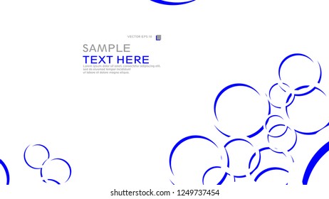 Abstract background with circles. Vector illustration.