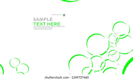 Abstract background with circles. Vector illustration.