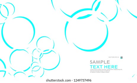 Abstract background with circles. Vector illustration.
