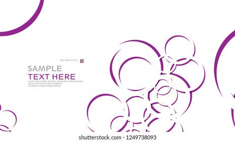 Abstract background with circles. Vector illustration.