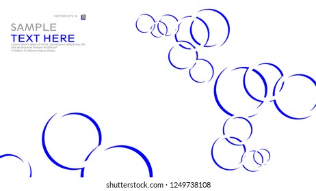 Abstract background with circles. Vector illustration.