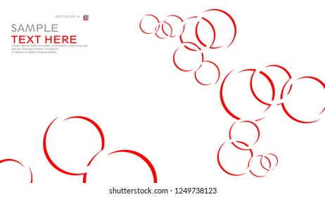 Abstract background with circles. Vector illustration.