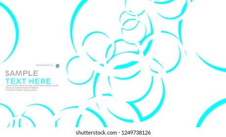 Abstract background with circles. Vector illustration.