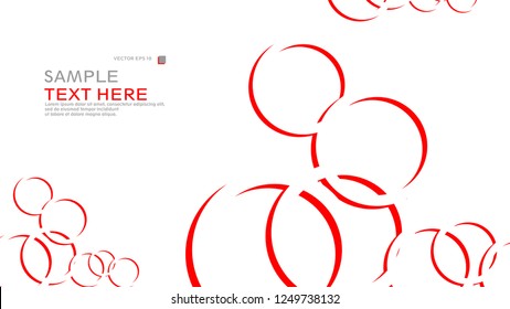 Abstract background with circles. Vector illustration.