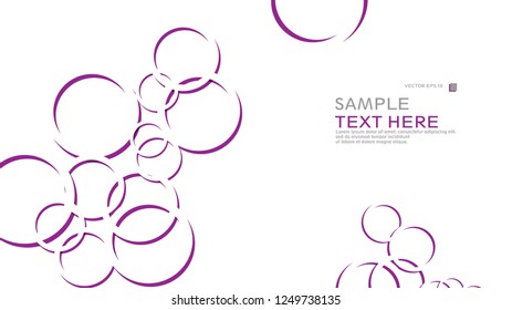 Abstract background with circles. Vector illustration.