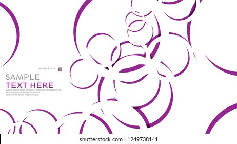 Abstract background with circles. Vector illustration.