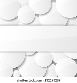 Abstract background with circles. Vector illustration.