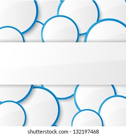 Abstract background with circles. Vector illustration.