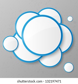 Abstract background with circles. Vector illustration.