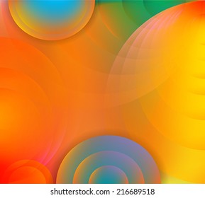 Abstract background with circles. Vector illustration