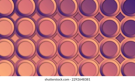 Abstract background with circles. Vector illustration. Pink and purple colors. Vector illustration for your design