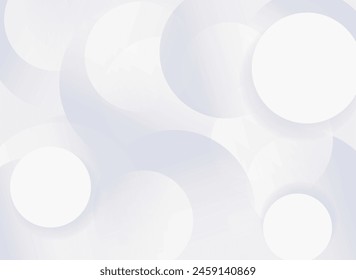 Abstrakter Hintergrund mit Kreisen. Vektorillustration. Weiße und graue Farben.
