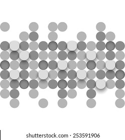 Abstract background with circles. Vector illustration.