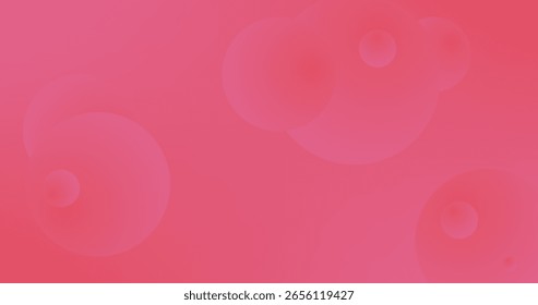 Abstract background with circles Vector illustration Pink Gradient Wallpaper
