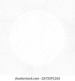 Abstract background with circles. Vector illustration. White and grey colors.